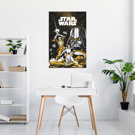 POSTER STAR WARS 50 ANIVERSARIO