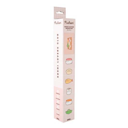 ALFOMBRILLA RATON PIEL VEGANA (PU) PUSHEEN SUSHI ROLL