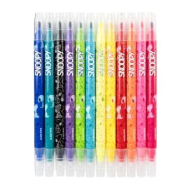 SET DE 12 ROTULADORES BORRABLES SNOOPY