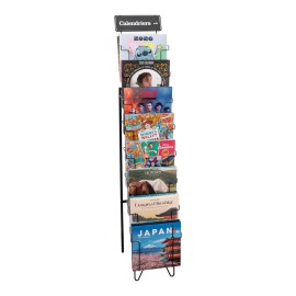 EXPOSITOR CALENDARIOS METALICO C-80 NEGRO SIN MERCANCIA 2