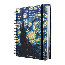 AGENDA ANUAL 2027 SEMANA VISTA A5 VAN GOGH