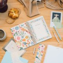 AGENDA ANUAL 2027 SEMANA VISTA A5 FOLK FLOWERS