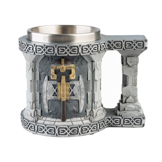 JARRA CON VASO DE ACERO EL SEÑOR DE LOS ANILLOS MINAS DE MORIA