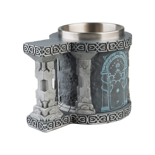 JARRA CON VASO DE ACERO EL SEÑOR DE LOS ANILLOS MINAS DE MORIA