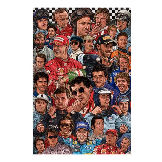 POSTER LEYENDAS DE LA F1 POR MORALES DE LOS RIOS
