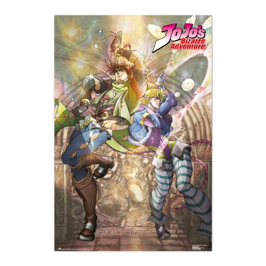 POSTER JOJOS BIZARRE ADVENTURE JOSEPH JOESTAR & CAESAR ZEPPELI