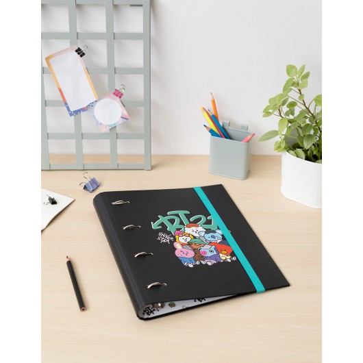 CARPETA 4 ANILLAS PREMIUM BT21 STREET MOOD