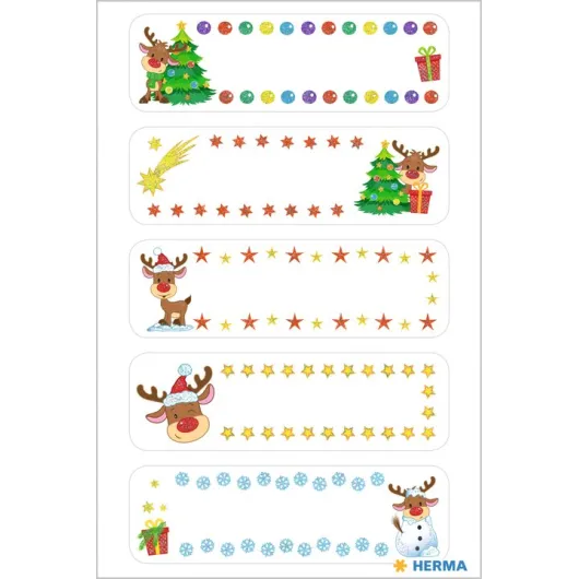 PEGATINAS DECOR RUDOLPH GLITTER