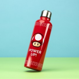 BOTELLA METALICA NINTENDO SUPER MARIO POWER UP 2