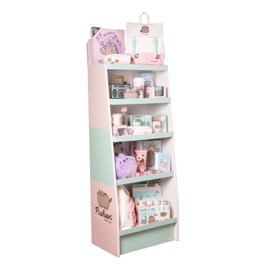 EXPOSITOR 1/4 PALET CARTON 5 BALDAS PUSHEEN