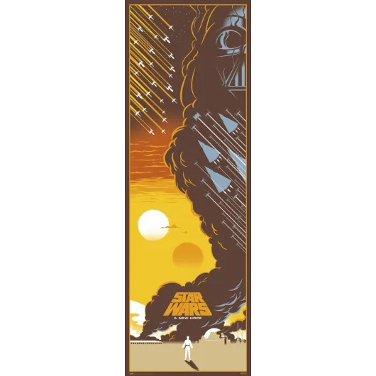 POSTER PUERTA STAR WARS EPISODIO IV