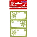 ETIQUETAS NAVIDAD COPOS DORADOS