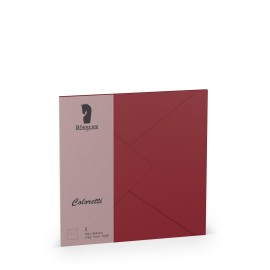 SOBRE CUADRADO GRANDE COLORETTI 5 UNIDADES BURDEOS