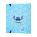CARPETA 4 ANILLAS PREMIUM DISNEY STITCH TROPICAL