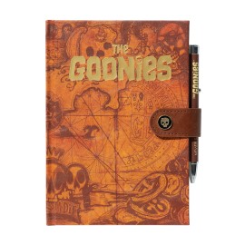 CUADERNO PREMIUM A5 CON BOLIGRAFO PROYECTOR THE GOONIES MAPA DEL TESORO