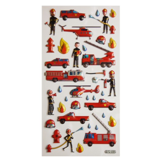 PEGATINAS TWEENY FOAMY DECOR BOMBEROS