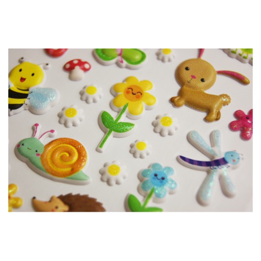 PEGATINAS TWEENY FOAMY DECOR ANIMALES PRIMAVERA