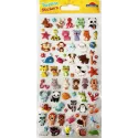 PEGATINAS TWEENY FOAMY ANIMALES ADORABLES GLITTER