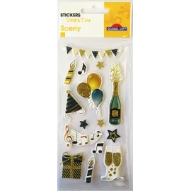 PEGATINAS SCENY SCRAP & DECO CELEBRACION GLITTER