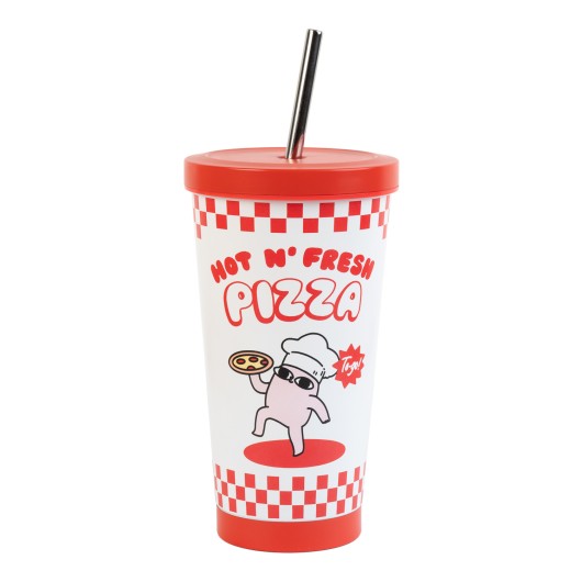 VASO DE ACERO CON PAJITA KETNIPZ