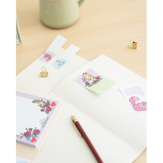 BLOC DE NOTES ADHÉSIVES DISNEY ALICE AU PAYS DES MERVEILLES