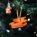 PACK DE 3 DECORATIONS DE NOEL FRIENDS - DINDE, CANAPE ET TASSE CENTRAL PERK