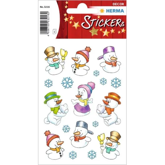 STICKERS DECOR BONHOMME DE NEIGE