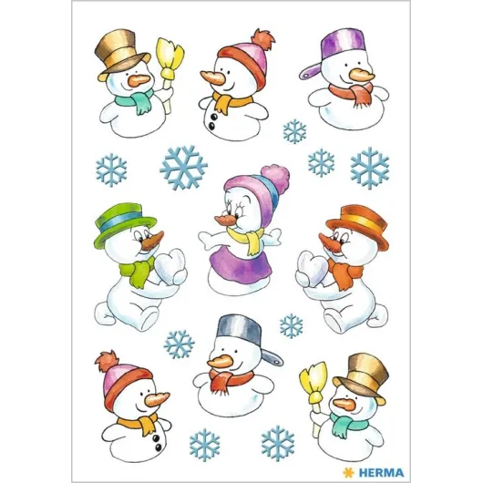 STICKERS DECOR BONHOMME DE NEIGE
