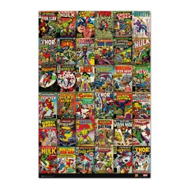POSTER MARVEL PORTADAS CLASICAS COMICS 2