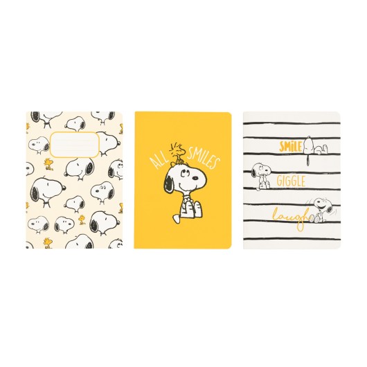 PACK 3 CARNETS A6 SNOOPY LAZY DAYS