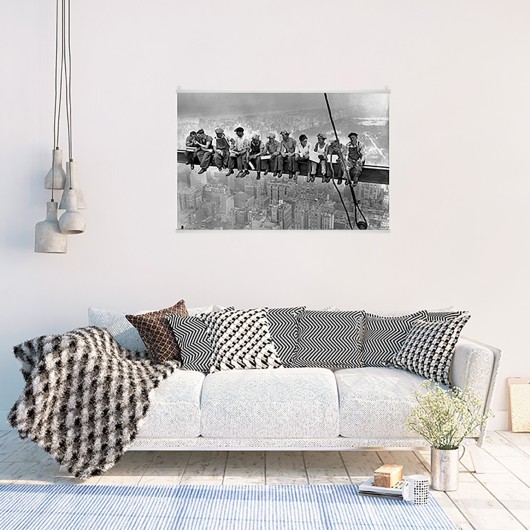 PORTE-AFFICHE POUR POSTER 93 CM HORIZONTAL BLANC