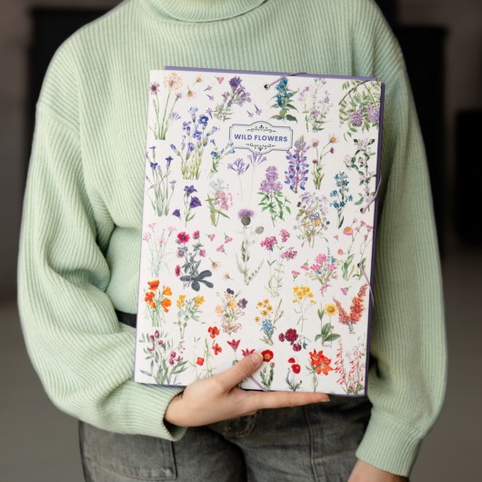 CHEMISE A RABATS CARTONNÉE  WILD FLOWERS