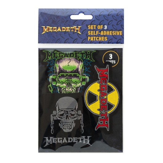 PACK DE 3 PATCHS MEGADETH
