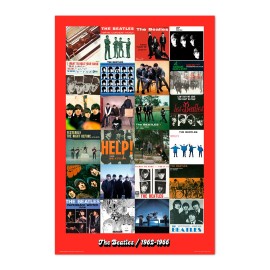 POSTER THE BEATLES ÈRE 1962-1966