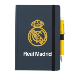 CARNET PREMIUM A5 AVEC STYLO PROJECTEUR REAL MADRID