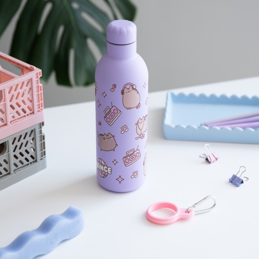 BOUTEILLE MÉTALLIQUE ISOTHERME HOT&COLD 500ML PUSHEEN MOMENTS