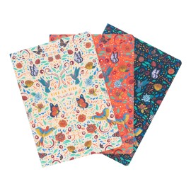 PACK 3 CAHIERS A5 FRIDA KAHLO VIVA LA VIDA