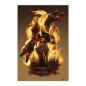 POSTER GAME OF THRONES LA MAISON DU DRAGON FIRE AND BLOOD