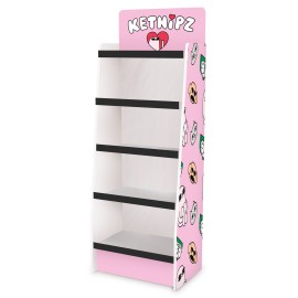 PRÉSENTOIR 1/4 PALETTE CARTON 5 ÉTAGÈRES KETNIPZ (SANS MARCHANDISE)
