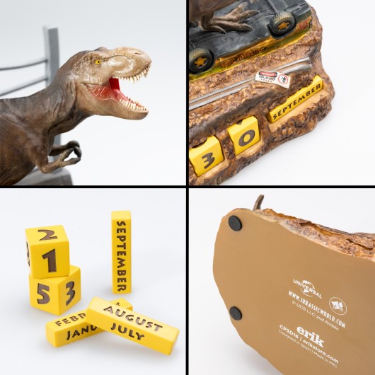 CALENDRIER PERPETUEL 3D JURASSIC PARK