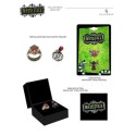 SET DE 2 BAGUES BEETLEJUICE BIOEXORCISTE ET EX-FEMME