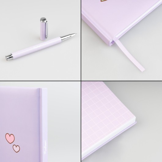 SET CARNET PREMIUM A5 AVEC STYLO PUSHEEN MOMENTS