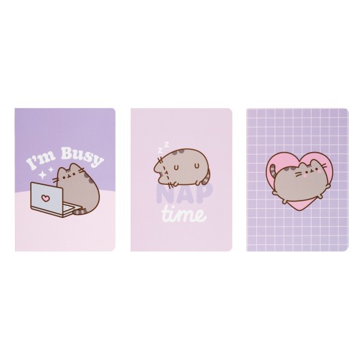 PACK 3 CARNETS A6 PUSHEEN MOMENTS