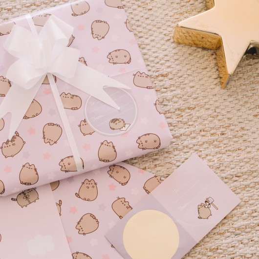 SET DE PAPIER CADEAU PUSHEEN