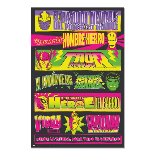 POSTER MARVEL LUTTE