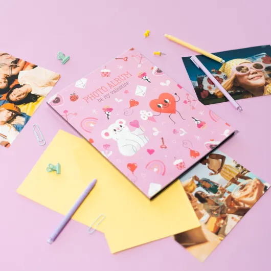 ALBUM PHOTO SOFT 96 POCHETTES 13X20 CM BE MY VALENTINE