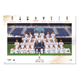 POSTER REAL MADRID 2024/2025 ÉQUIPE