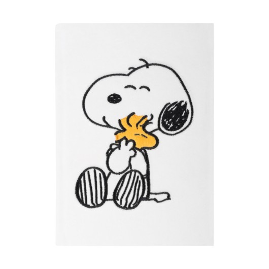 CAHIER PREMIUM A5 COUVERTURE EN PELUCHE SNOOPY