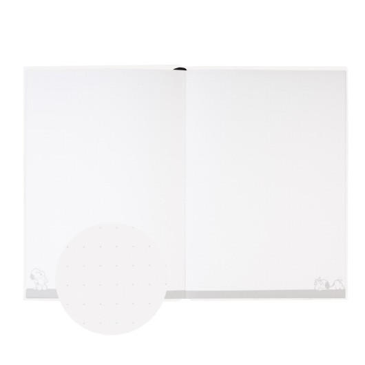 CAHIER PREMIUM A5 COUVERTURE EN PELUCHE SNOOPY