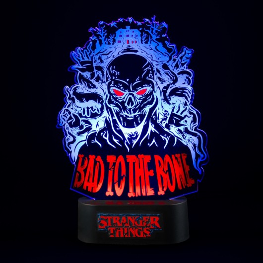 LAMPE DE TABLE À LED STRANGER THINGS BAD TO THE BONE